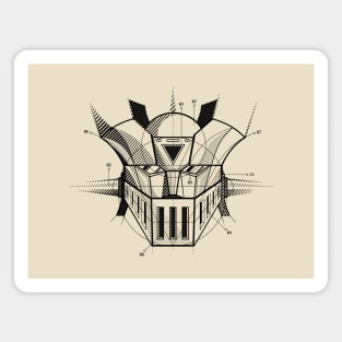 402 Mazinger Z CAD Magnet